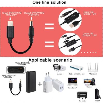 20V 15V 9V 5V PD кабель для зарядки USB тип C 3.1 мужской к постоянному току мужской 5521 5525 мм разъем