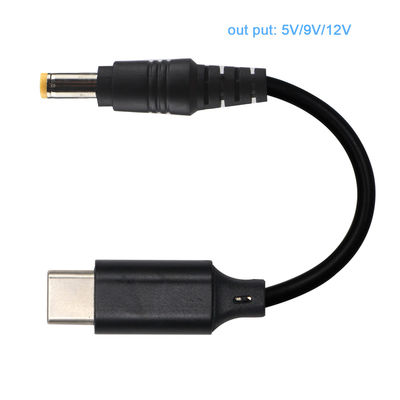 USB-C к DC кабельный преобразователь для 12В 9В рутера ноутбука 15В 20В зарядное устройство