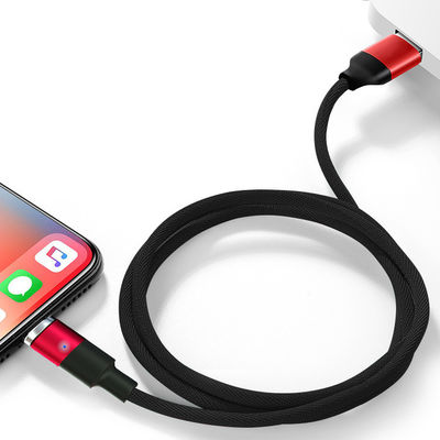 Магнитный USB-кабель 3 в 1 с нейлоновой петлей микро типа C 8 пин