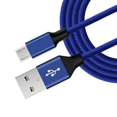 Оригинальный чёрный микро USB кабель данных 6 футов длинный нейлон скованный для мобильного телефона MP3