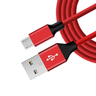 Оригинальный чёрный микро USB кабель данных 6 футов длинный нейлон скованный для мобильного телефона MP3