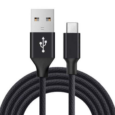 Оригинальный чёрный микро USB кабель данных 6 футов длинный нейлон скованный для мобильного телефона MP3
