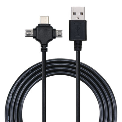 0.5m USB 2.0 быстрая зарядка USB кабель передачи данных 3 в 1 USB кабель зарядки
