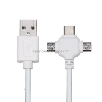 0.5m USB 2.0 быстрая зарядка USB кабель передачи данных 3 в 1 USB кабель зарядки