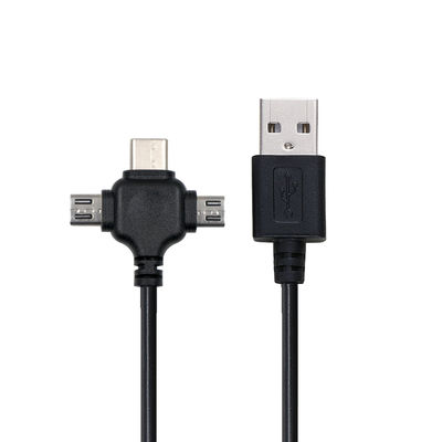 0.5m USB 2.0 быстрая зарядка USB кабель передачи данных 3 в 1 USB кабель зарядки