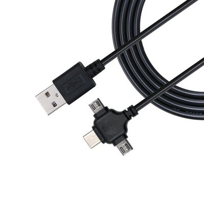 0.5m USB 2.0 быстрая зарядка USB кабель передачи данных 3 в 1 USB кабель зарядки
