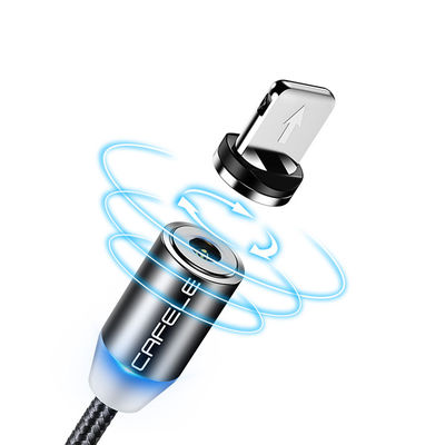 Тип USB Micro-USB 360 градусов 3 в 1 Led USB магнитный адаптер кабель для быстрой зарядки