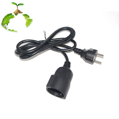 6Ft Black cee/7 EU AC Power Cord 3Pin Splitter Cable 1 до двойного женского Y типа разделенного свинца