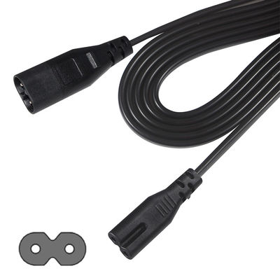 0.5M VDE 250V 2.5A H03VVH2-F 0.75MM2 2 ядра IEC C7 до IEC C8 Электропровод