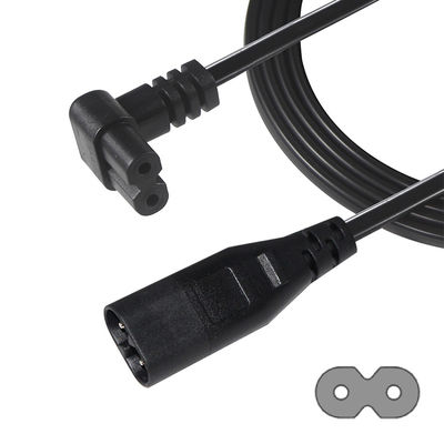 0.5M VDE 250V 2.5A H03VVH2-F 0.75MM2 2 ядра IEC C7 до IEC C8 Электропровод