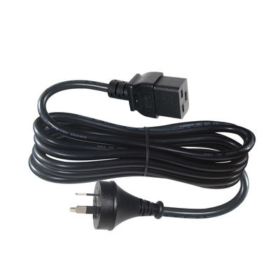 6ft PVC Jacket Australia 3 штифты подключается к IEC 60320 C19 Кабель питания для серверов PDU