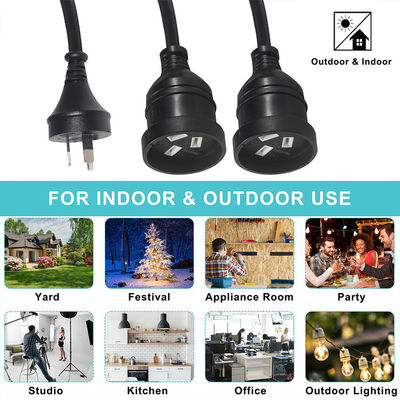 Австралия Вставка H05vv-f 3g 3*0.5mm2/0.75mm2 IEC соединитель
