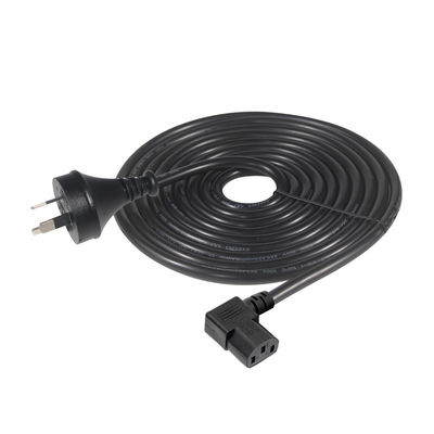 90 градусов прямого угла C13 к SAA 3Pin Power Cord H05VV-F 3G*0.75mm2 1.2M для монитора ПК