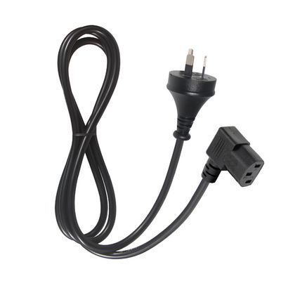 90 градусов прямого угла C13 к SAA 3Pin Power Cord H05VV-F 3G*0.75mm2 1.2M для монитора ПК