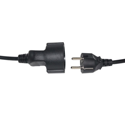 Удлинитель с вилкой Schuko EU 0.3M H05VV-F 3x0.75мм2 CE VDE