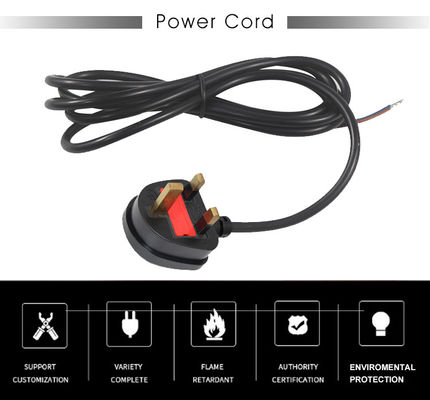 Кабель питания UK 3 Pin BS1363 - IEC C13 H05VV-F 3x0.5мм²