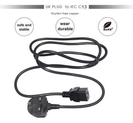 Кабель питания 16A BS1363 - C19, 1.8 м, для компьютеров и ИБП