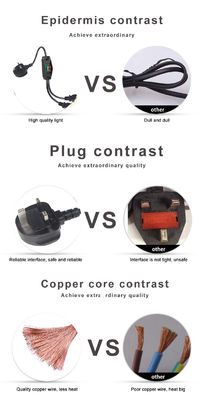 UK Plug Standard Y Shaped 2 In 1 AC Cable Splitter 7A Рейтинг соответствует требованиям клиентов