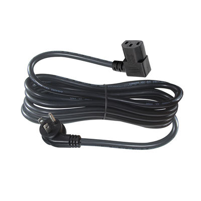 Кабель питания US 3 Pin Plug to Right Angle IEC C13, 3 фута