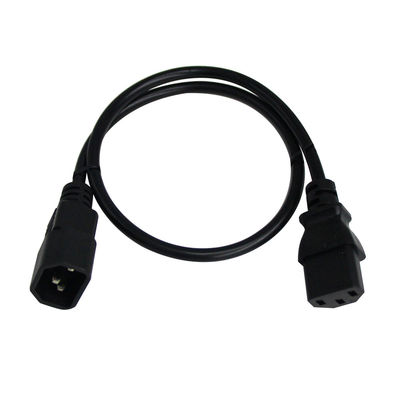 Сертификат VDE 3Ft IEC C13 до C14 Мужчина-женщина расширительный кабель для настольного ПК UPS