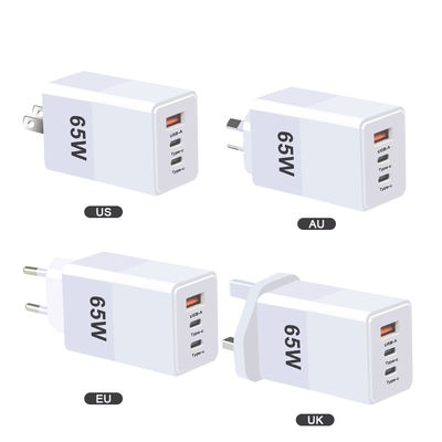 Телефон Pd быстрый проезд тип-C USB C 65W Gan зарядное устройство Защита от перенапряжения