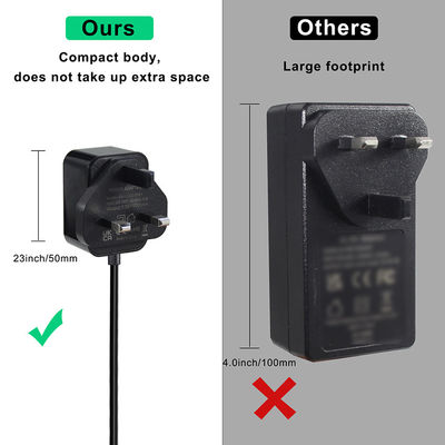 12V 1.5A Британский AC к DC 5.5*2.1 5.5*2.5mm адаптер питания с сертификатом ROHS