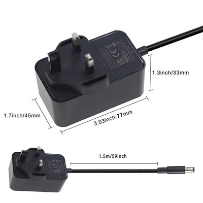 12V 1.5A Британский AC к DC 5.5*2.1 5.5*2.5mm адаптер питания с сертификатом ROHS