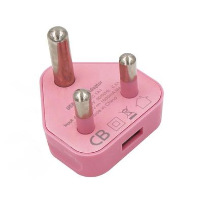 5В 2.1А двойной USB-зарядщик путевой адаптер питания для Южной Африки и Индии