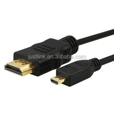 Кабель HDMI с позолотой 1.5M для Micro HDMI, поддержка 4K и 3D