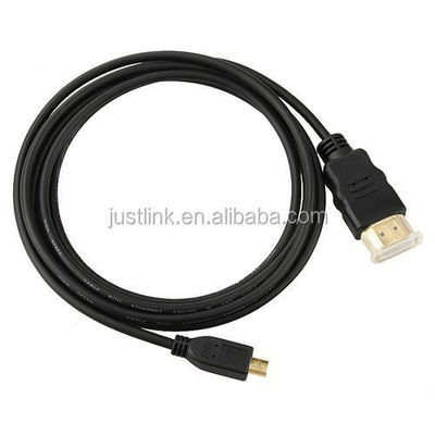 Высокоскоростной кабель 5FT 1.5M V1.4 от мужчины к мужчине HDMI к микро HDMI для HDTV PS3 XBOX 3D LCD