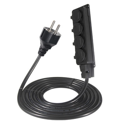 Europe Schuko Cords Adapter Type F Plug Cable Кабельный разъем 4x розетки Eu Расширительный кабель