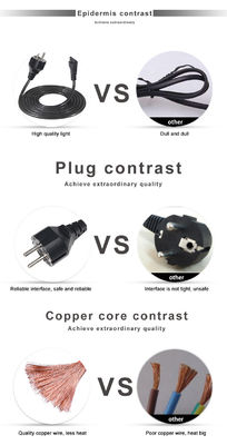 1.5M VDE CEE Euro Plug Cable IEC Computer Eu Male Shucko 10A Кордон питания AC к адаптеру Schuko C5