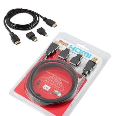 1.5м HDMI кабель 3 в 1 для видеокамеры и планшетного ПК для телевизора