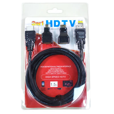 1.5м HDMI кабель 3 в 1 для видеокамеры и планшетного ПК для телевизора