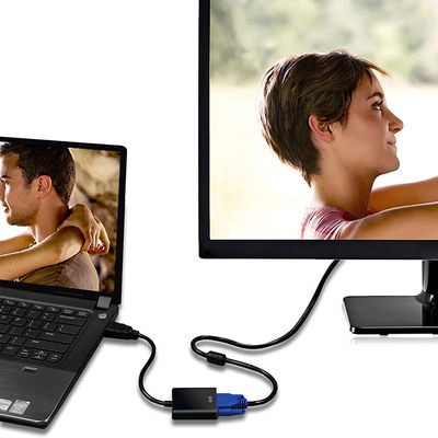 1080P HDMI к VGA преобразователь адаптер кабель для компьютера мужчина к женщине аудио видео