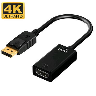АБС Коаксиальный покрытый золотом дисплейный порт мужской DP к HDMI кабельный адаптер для проектора