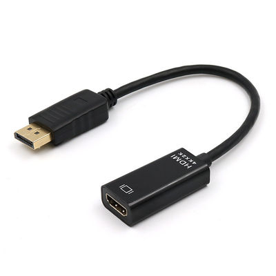 АБС Коаксиальный покрытый золотом дисплейный порт мужской DP к HDMI кабельный адаптер для проектора