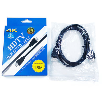 4K HDMI Кабель 0.5м - 30м, Золотой Разъем, ПВХ Оболочка