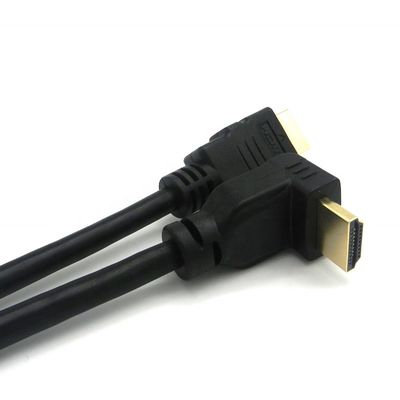 90 градусов под углом Золотой разъединитель 2.0V 4K 60Hz HDMI кабель 1,5 м для мультимедиа