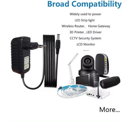 DC 12V 2A адаптер питания для Cctv IP Камера зарядка AC адаптер 12V DC 5.5Mm Джек