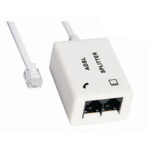 Происхождение ABS 94HB Housing RJ11 Телефонный модем ADSL Splitter с кабелем и кабелем