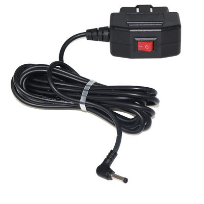 Кабель для зарядки OBD2 12 В - 5 В с переключателем для видеорегистратора