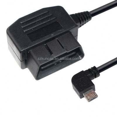 24 Вт Micro USB кабельный разъединитель для GPS DVR видеокамеры Таблет E-собака Телефон OBD II 16pin зарядка