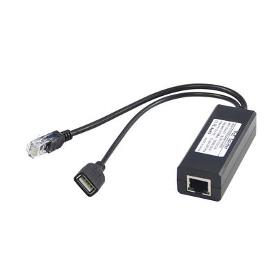 1 Гбит / с Мощность переключателя PoE Splitter 48V To 5V 2.4A USB Type A Женщина 802.3af Мощность через Ethernet
