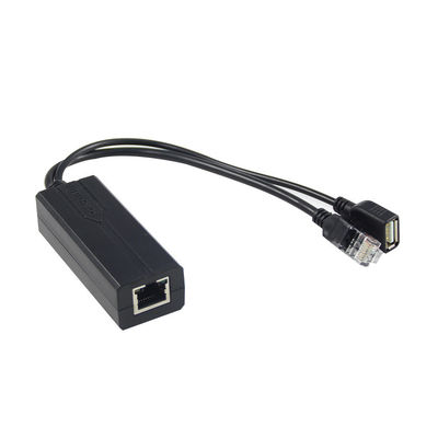 1 Гбит / с Мощность переключателя PoE Splitter 48V To 5V 2.4A USB Type A Женщина 802.3af Мощность через Ethernet