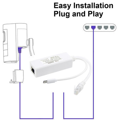 48V до 24V 12V 5V POE Splitter 10/100Mbps для WiFi-маршрутизатора