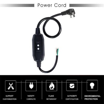 Авто GFCI US 3PIN Plug NEMA 515P Мужчина к женщине 90 градусов Falt Plug Внешний расширительный шнур