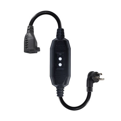 Угловое расширение Америки 3Prong NEMA 5-15P до 515R GFCI кабель питания 20A
