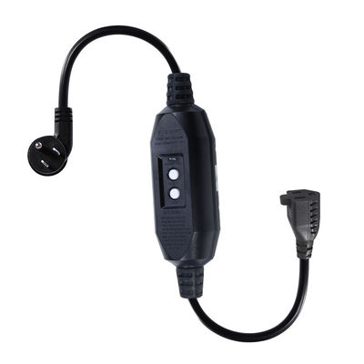 Угловое расширение Америки 3Prong NEMA 5-15P до 515R GFCI кабель питания 20A