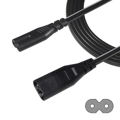 2M Iec320 Черный обнаженный провод Электропровод Ac C7 На рисунок 8 C8 Расширительный кабель